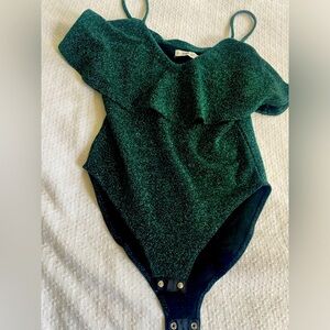 Emerald Green Zara bodysuit women size large